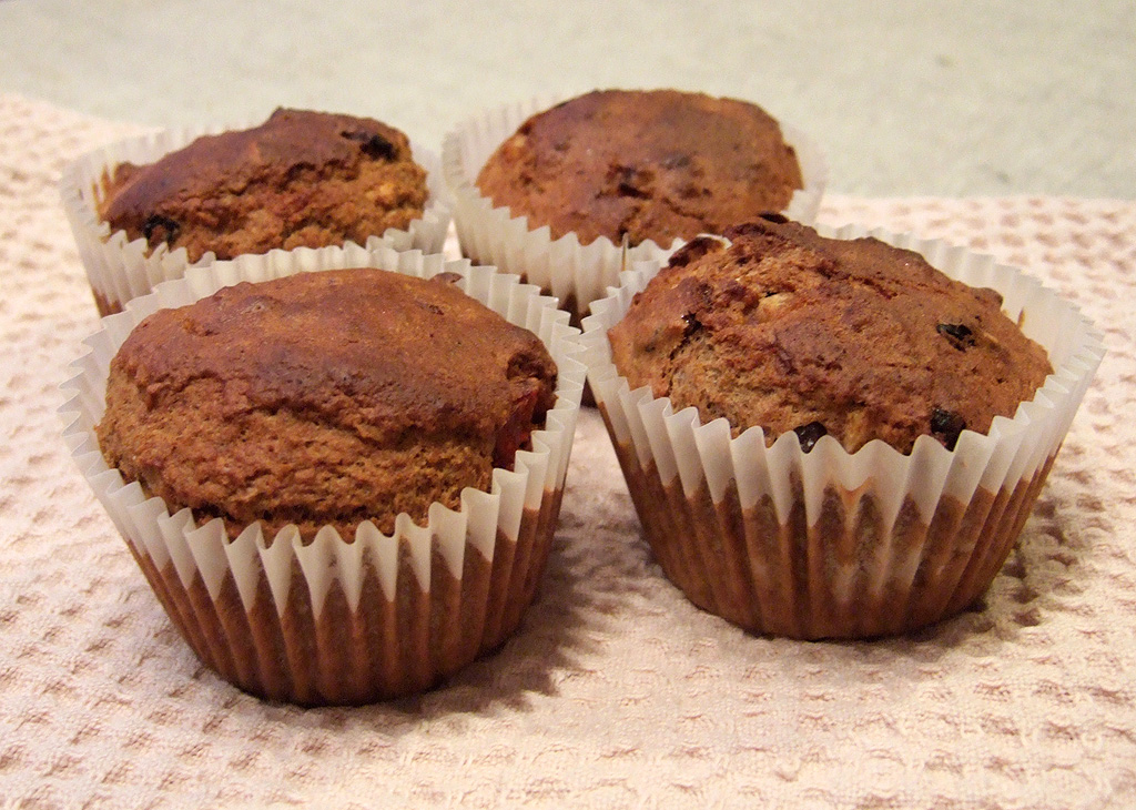 Aszalt gyümölcs muffin