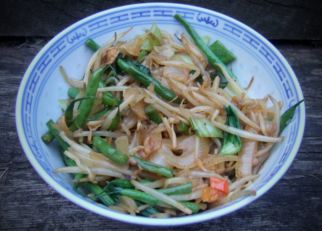 Kínai zöldségek wokban