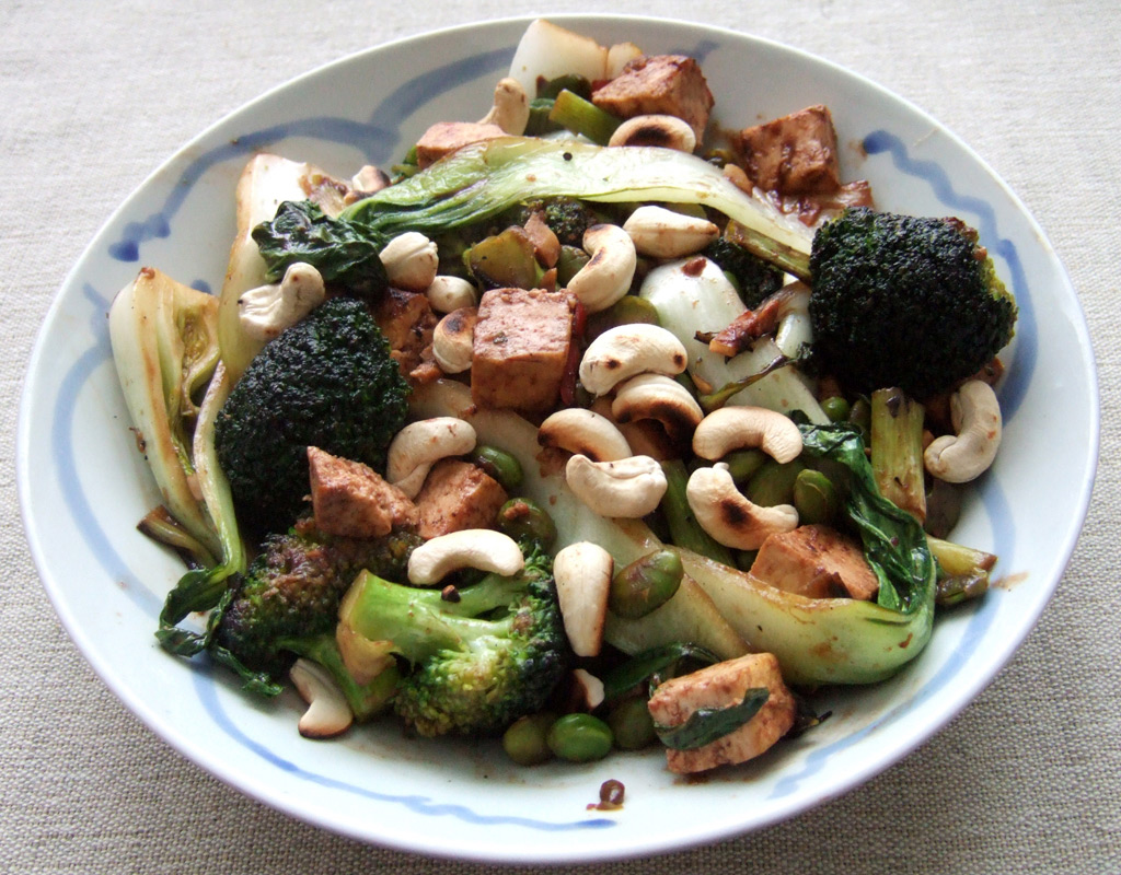 Kínai zöldséges tofu