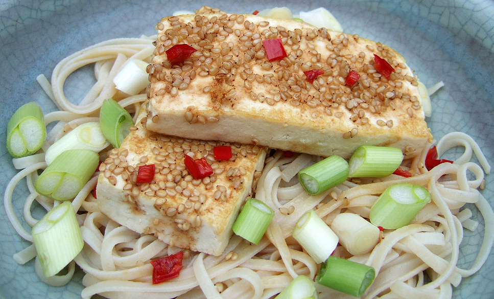 Szezámmagos tofu